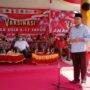 Bupati Anas Jusuf Saat Memberikan Sambutan Pelaksanaan Vaksinasi Bagi Usai 6-11 Tahun