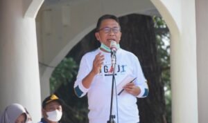 Bupati Boalemo Anas Jusuf Saat Melaunching I Look Boalemo Gorontalo Mart dan Festival( Foto: Arif)