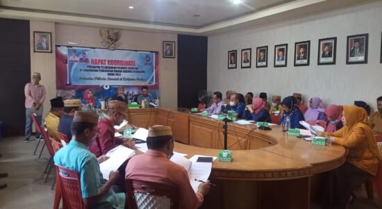 Pemkab Boalemo Saat Rapat Koordinasi Kesiapan Pelaksanaan Pilkades Serentak