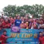 Erwin Ismail berfoto bersama tim Lekobalo all star pada Buladu CUP