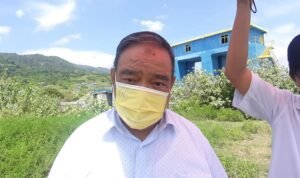 Anggota Komisi III DPRD Provinsi Gorontalo, Sun Biki Usai meninjau pembangunan Pintu Air Tapodu