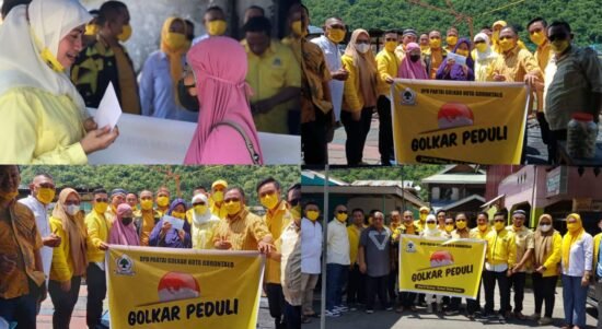 DPD II Golkar Kota Gorontalo peduli korban kebakaran