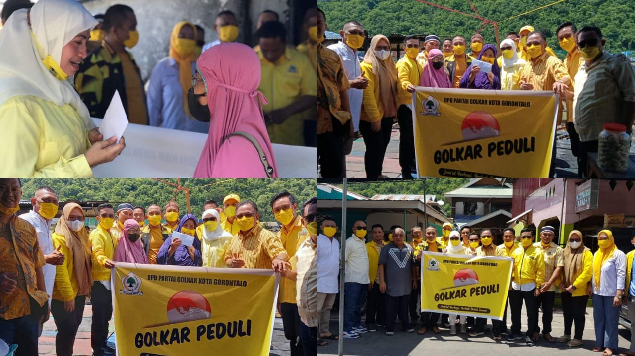 DPD II Golkar Kota Gorontalo peduli korban kebakaran