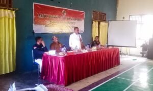 Ketua DPRD Pohuwato Nasir Giasi membuka RAT Koperasi Bukit Sawit Popayato