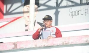 Penjabup Boalemo Saat pencanangan HUT Republik Indonesia Ke-77