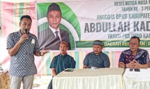 Ketua Fraksi PKB, DPRD Pohuwato, Abdullah Kadir Diko Melaksanakan Reses di Mekarti Jaya, Kecamatan Taluditi, Sabtu 30 Juli 2022