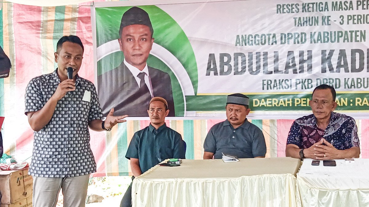 Ketua Fraksi PKB, DPRD Pohuwato, Abdullah Kadir Diko Melaksanakan Reses di Mekarti Jaya, Kecamatan Taluditi, Sabtu 30 Juli 2022