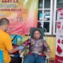 Ketua PMI Kota Gorontalo Turut mendonorkan darah pada Kegiatan Donor Darah dalam rangka memperingati Hari Bhayangkara Ke-76