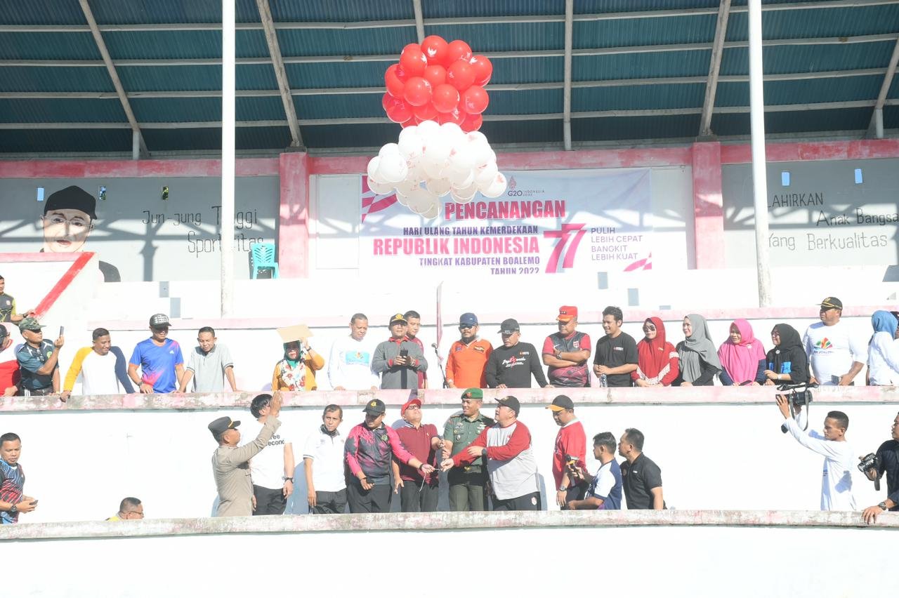Pencanangan HUT Republik Indonesia Ke 77 di kabupaten Boalemo