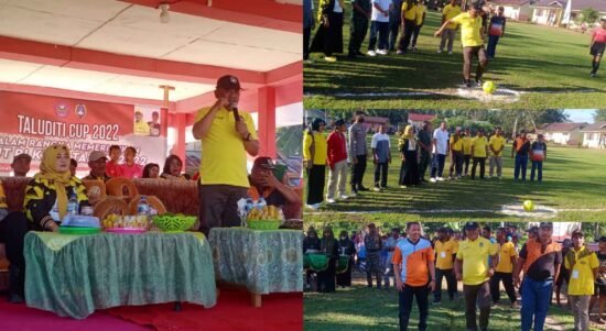 Nasir Giasi didampingi Anggota DPRD Luluk A Yuliati Membuka Kompetisi Taluditi CUP 2022