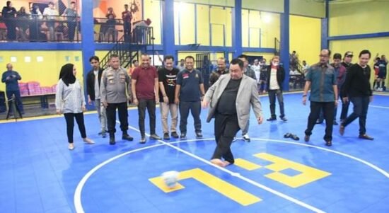 Penjabup Boalemo, Hendriwan Saat Membuka Grand Opening RL Futsal