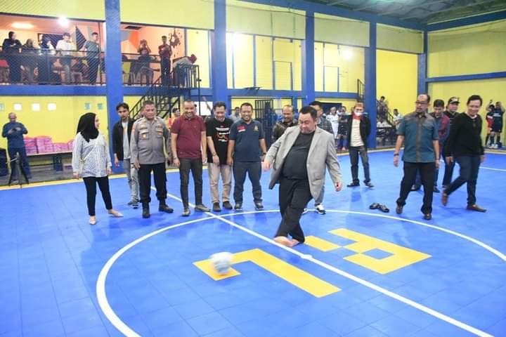 Penjabup Boalemo, Hendriwan Saat Membuka Grand Opening RL Futsal