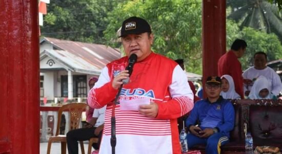 Penjabat Bupati Boalemo, Dr. Drs. Hendriwan, M.Si., Saat Pencanangan HUT RI