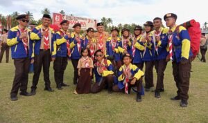 Nasir Giasi bersama Peserta Jambore Nasional, Pramuka Pohuwato