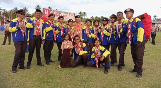 Nasir Giasi bersama Peserta Jambore Nasional, Pramuka Pohuwato