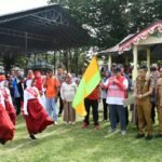 Penjabup Boalemo, Hendriwan Saat Melepas Peserta Lomba Gerak Jalan