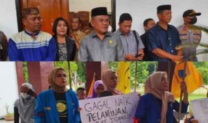 Protes kebijakan penyesuaian harga BBM di DPRD Pohuwato