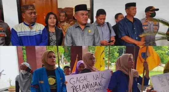 Protes kebijakan penyesuaian harga BBM di DPRD Pohuwato