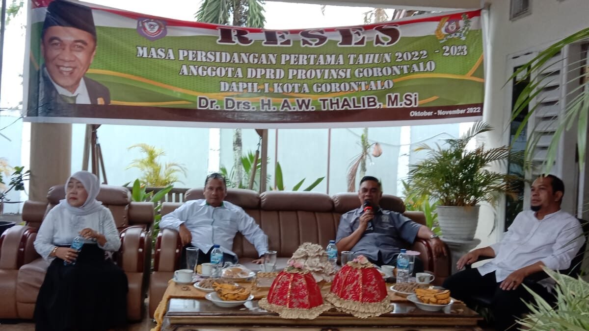 A. W Tahlib menggelar reses di Keamatan Kota Utara, Kota Gorontalo