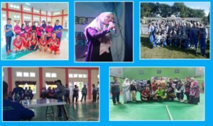 Nakes Puskesmas Mananggu saat mengikuti kegiatan peringatan HKN