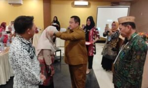 Penjabat Bupati (Penjabup) Boalemo Hendriwan membuka Workshop Penguatan Manajerial Sekolah Satu Atap, bertempat di Hotel New Rahmat Kota Gorontalo.