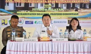 Penjabat Bupati(Penjabup) Boalemo Hendriwan Membuka Sosialisasi Program Nasional Sejuta Rumah Untuk ASN, TNI-POLRI, Peserta BPJS Ketenagakerjaan Serta Petani dan Nelayan di Kabupaten Boalemo.