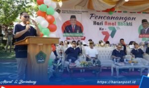 Bupati Gorontalo Utara Saat Menghadiri Hari Amal Bhakti ke-77 Tahun Kementerian Agama
