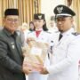 Bupati Gorontalo Utara (Gorut) Thariq Modanggu mengambil sumpah jabatan dan pelantikan kepala desa se-kecamatan Kwandang, kabupaten Gorontalo Utara, masa bakti 2023-2029.