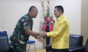- Ketua DPRD Provinsi Gorontalo, Paris Jusuf menerima kunjungan kerja Komandan Korem (Danrem) 133/Nani Wartabone, Brigjen Totok Sulistyono