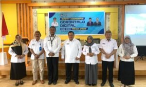 Penjabup Hendriwan saat menghadiri rapat koordinasi gorontalo digital