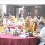 Sekretaris Daerah (Sekda) Sherman Moridu menghadiri Pembukaan diseminasi Laporan Perekonomian Provinsi (LPP) Gorontalo oitlook 2023 dan tinjauan sumber pertumbuhan ekonomi Baru.