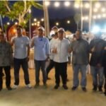 Penjagub Hamka Hendra Noer bersama owner Shava Beach Resort berfoto bersama usai pengresmian wisata pantai ini yang terletak di Kecamatan Kabila Bone, Bone Bolango