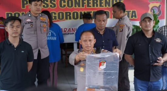 Konferensi Pers Polresta Gorontalo Kota