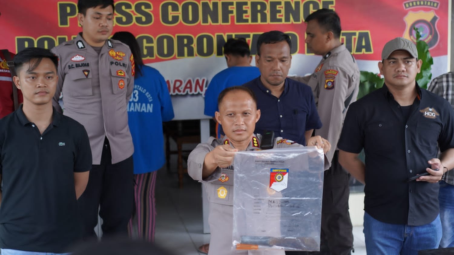 Konferensi Pers Polresta Gorontalo Kota