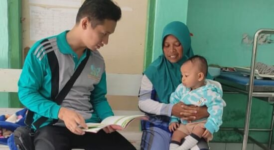 Puskesmas Berlian melakukan Konseling Pemberian Makanan Bayi dan Anak((PMBA) di Posyandu Desa Mutiara
