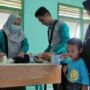 Puskesmas Berlian menggelar penimbangan Rutin pada bayi dan balita di Posyandu Desa Mutiara, Kecamatan Paguyaman