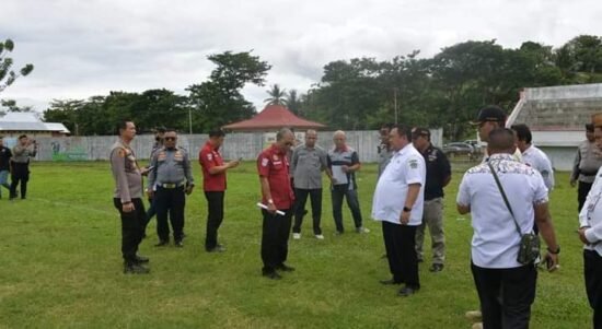 Penjabup Boalemo, Hendriwan menyambut kedatangan tim Risk Assessment di kabupaten Boalemo