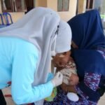 Puskesmas Berlian saat melaksanakan posyandu di Desa Mustika