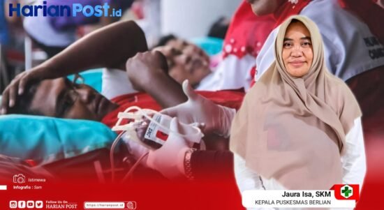 Kepala Puskesmas Berlian, Jaura Isa, SKM