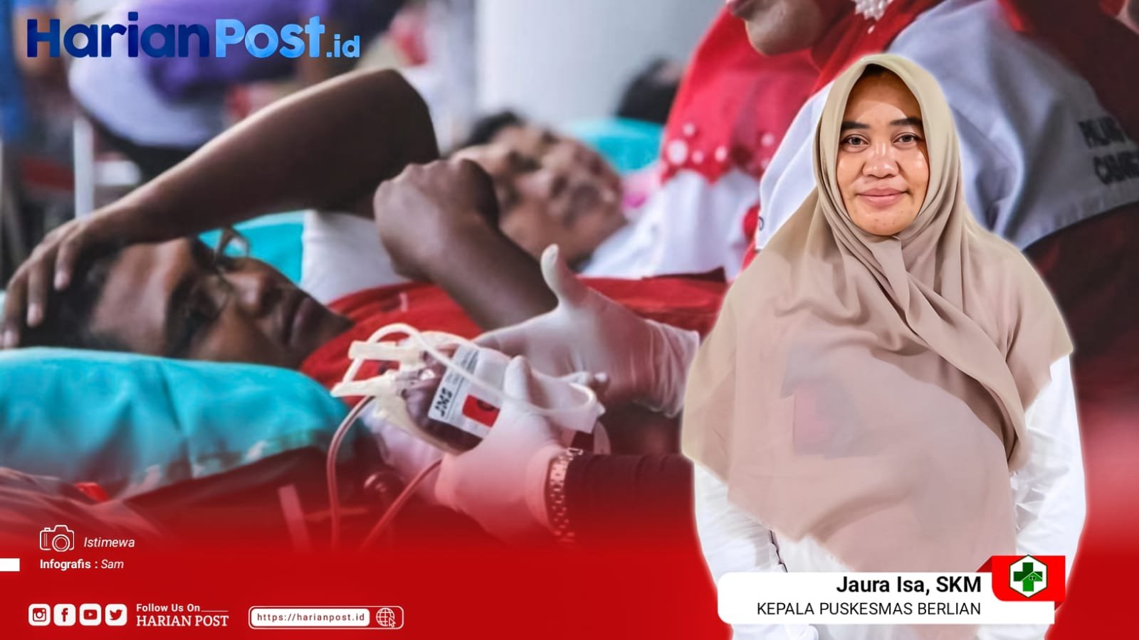 Kepala Puskesmas Berlian, Jaura Isa, SKM