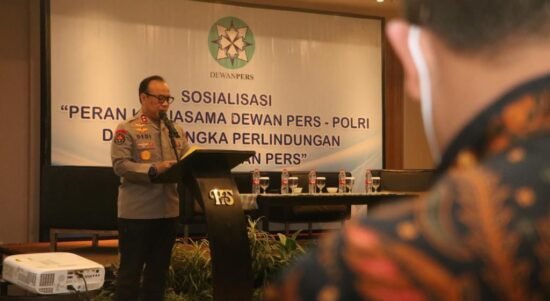 Polri bersama Dewan Pers menggelar sosialisasi peran kerjasama dalam rangka perlindungan kemerdekaan pers