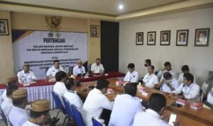 Pemkab Boalemo saat menggelar pertemuan bersama BPK RI