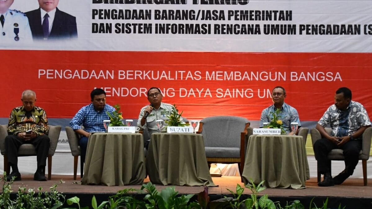 Terkait pengadaan barang dan jasa, Pemerintah Gorontalo Utara menggelar Bimbingan Tekhnis