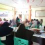 Nakes Puskesmas Berlian saat melaksanakan mini lokakarya lintas program