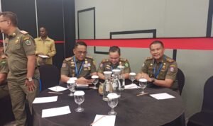 Kepala Satuan Polisi Pamong Praja Provinsi Gorontalo Masran Rauf saat mengikuti kegiatan Workshop Transformasi Digitalisasi
