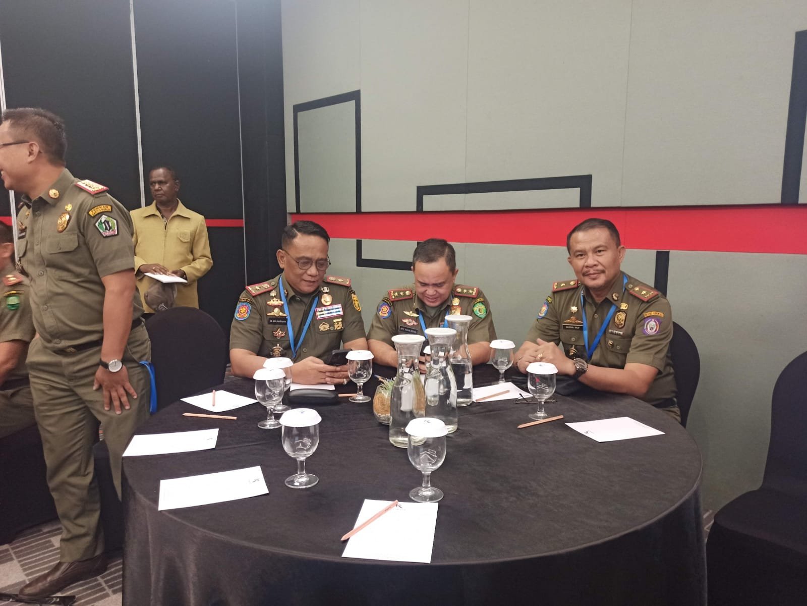 Kepala Satuan Polisi Pamong Praja Provinsi Gorontalo Masran Rauf saat mengikuti kegiatan Workshop Transformasi Digitalisasi