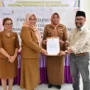 Pemkab Pohuwato teriam dua unit bangunan yang telah selesai direnovasi oleh Pani Gold Project