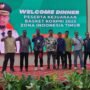 Kapten Tim Basket Korpri Provinsi Gorontalo, Masran Rauf saat menghadiri gala dinner