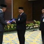 Deputi Gubernur BI pada pengukuhan Kepala Perwakilan BI Gorontalo, Dian Nugraha, di aula BI Gorontalo