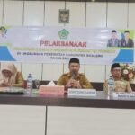 Sekda Boalemo, Sherman Moridu, saat membuka ujian penyesuaian kenaikan pangkat bagi ASN di lingkungan pemerintah daerah Boalemo